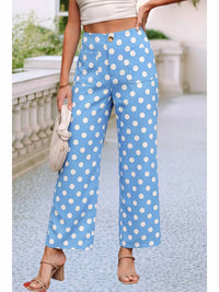Little Daisy Closet - Penelope Polka Dot Print Loose Pants
