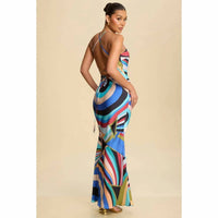 Luxxel - Maxi Lace Up Dress