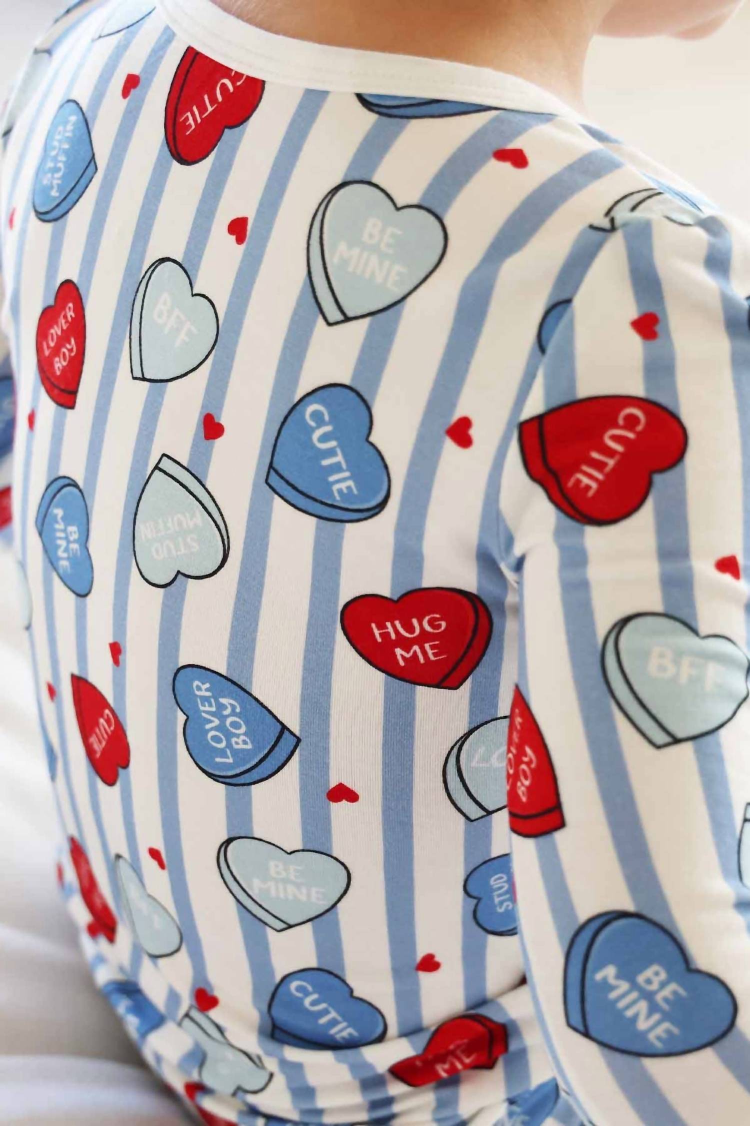 Caden Lane Sweet Like Candy Two Piece Pajama Set in blue - kids' sleepwear - view 4