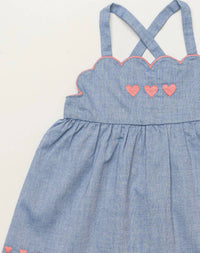 Early Sunday - Girl's Alice Dress With Bloomers Set