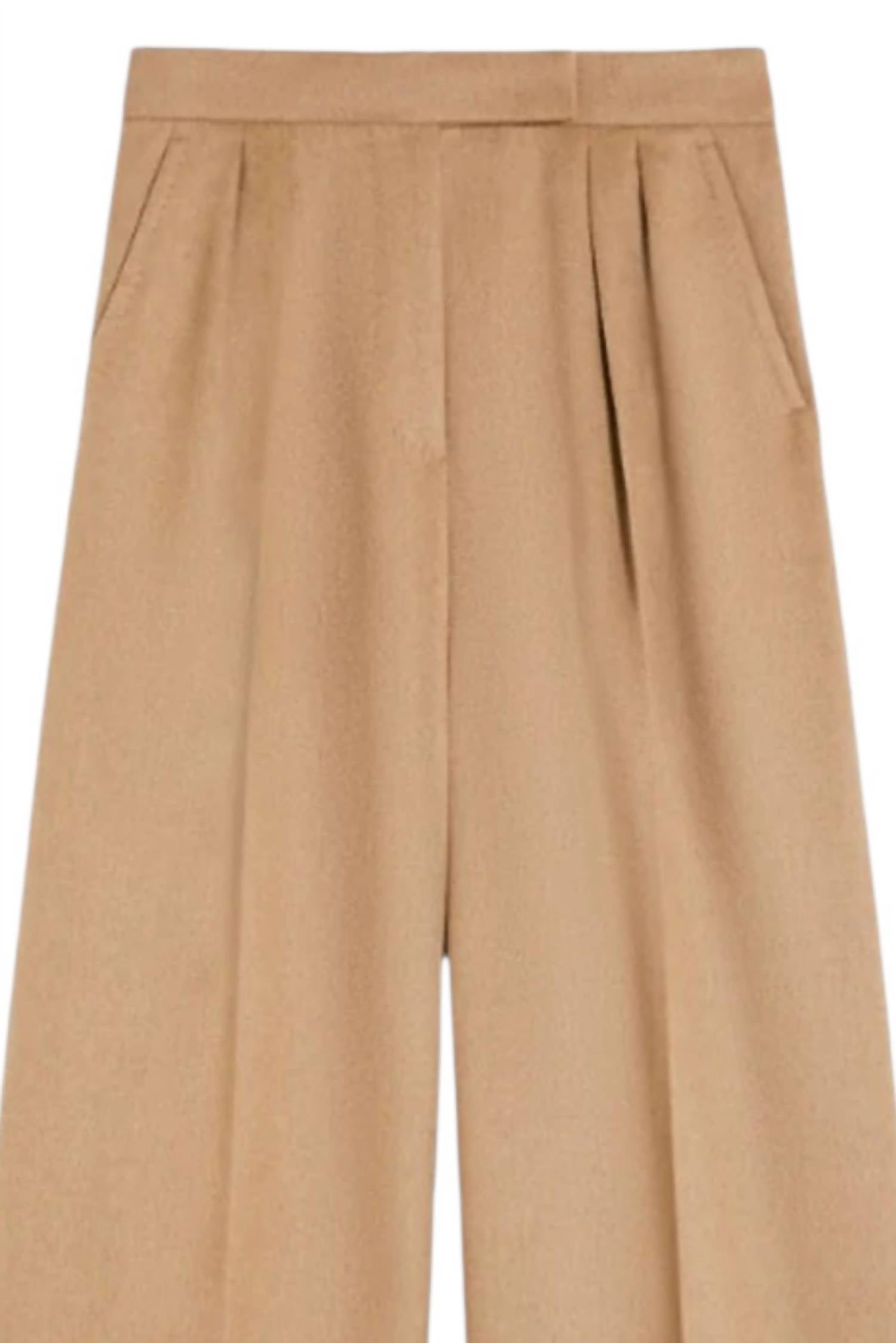 Maxmara - Women's Fagus Wool Pleated Full Leg Pant