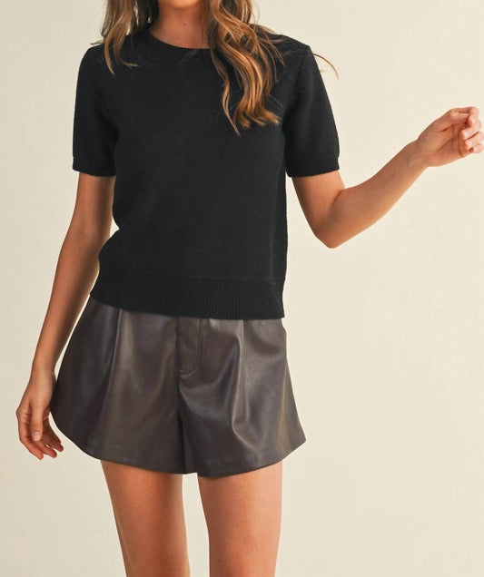 Mustard Seed - Short Sleeve Crew Neck Sweater