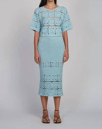 Eleven Six - Jana Crochet Midi Skirt