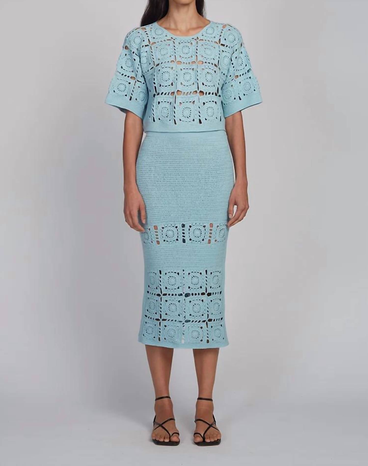 Eleven Six - Jana Crochet Midi Skirt