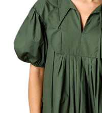 Before You - Poplin Scallop Trim Dress