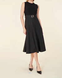 Dolce Cabo - Ribbed Knit Sleeveless Midi Dress