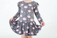 Dreamiere - Pumpkin Spice And Everything Nice Long Sleeve Ruffle Romper