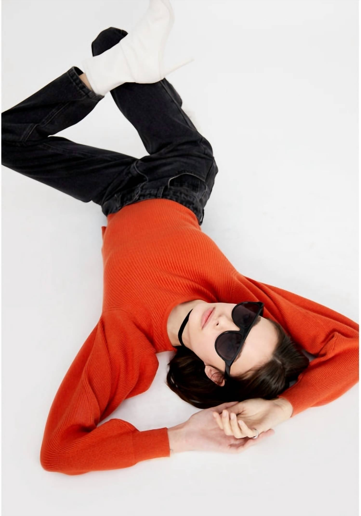 Wild Pony - Round Neck Ribbed Sweater