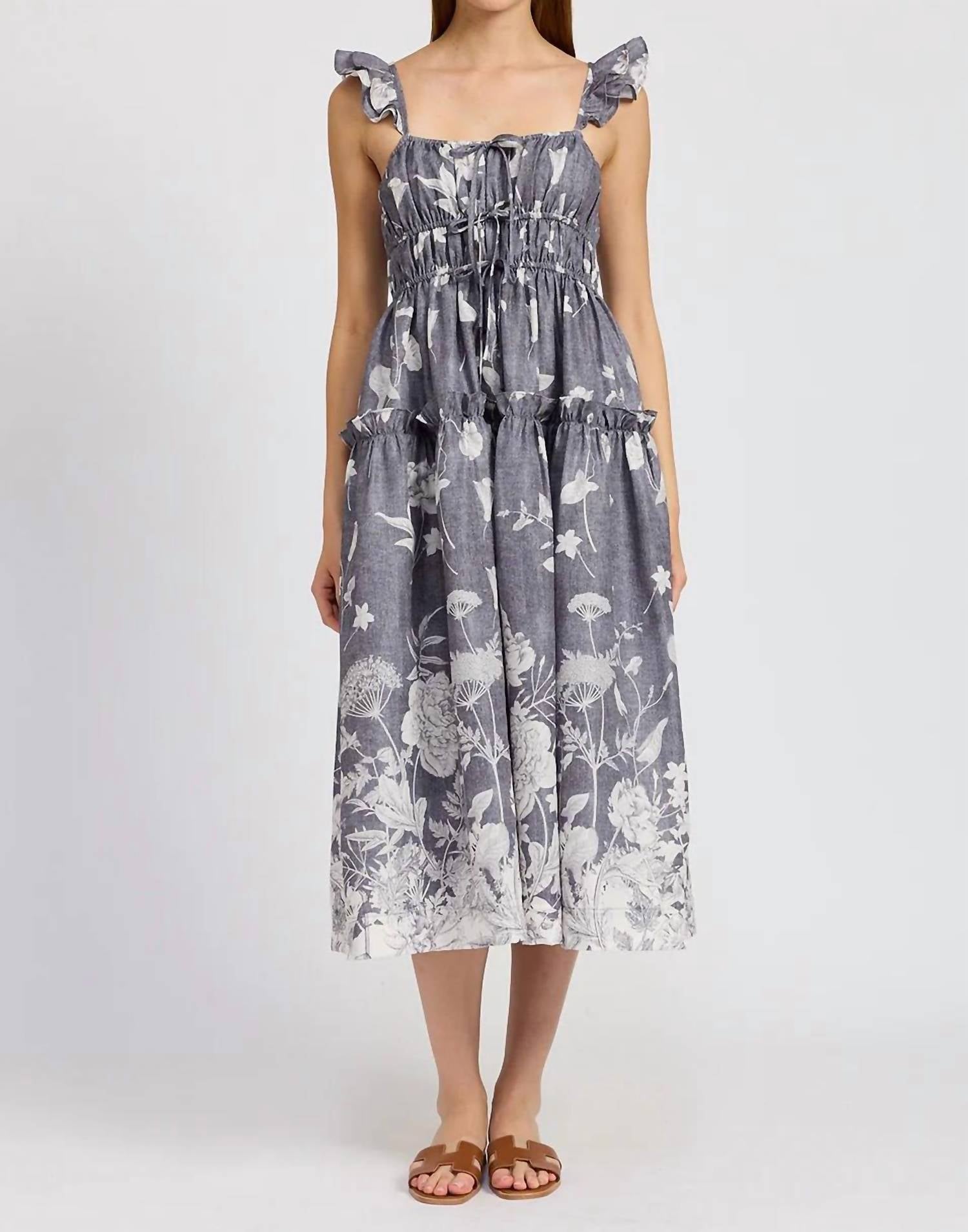En Saison - Sydney Floral-print Midi Dress