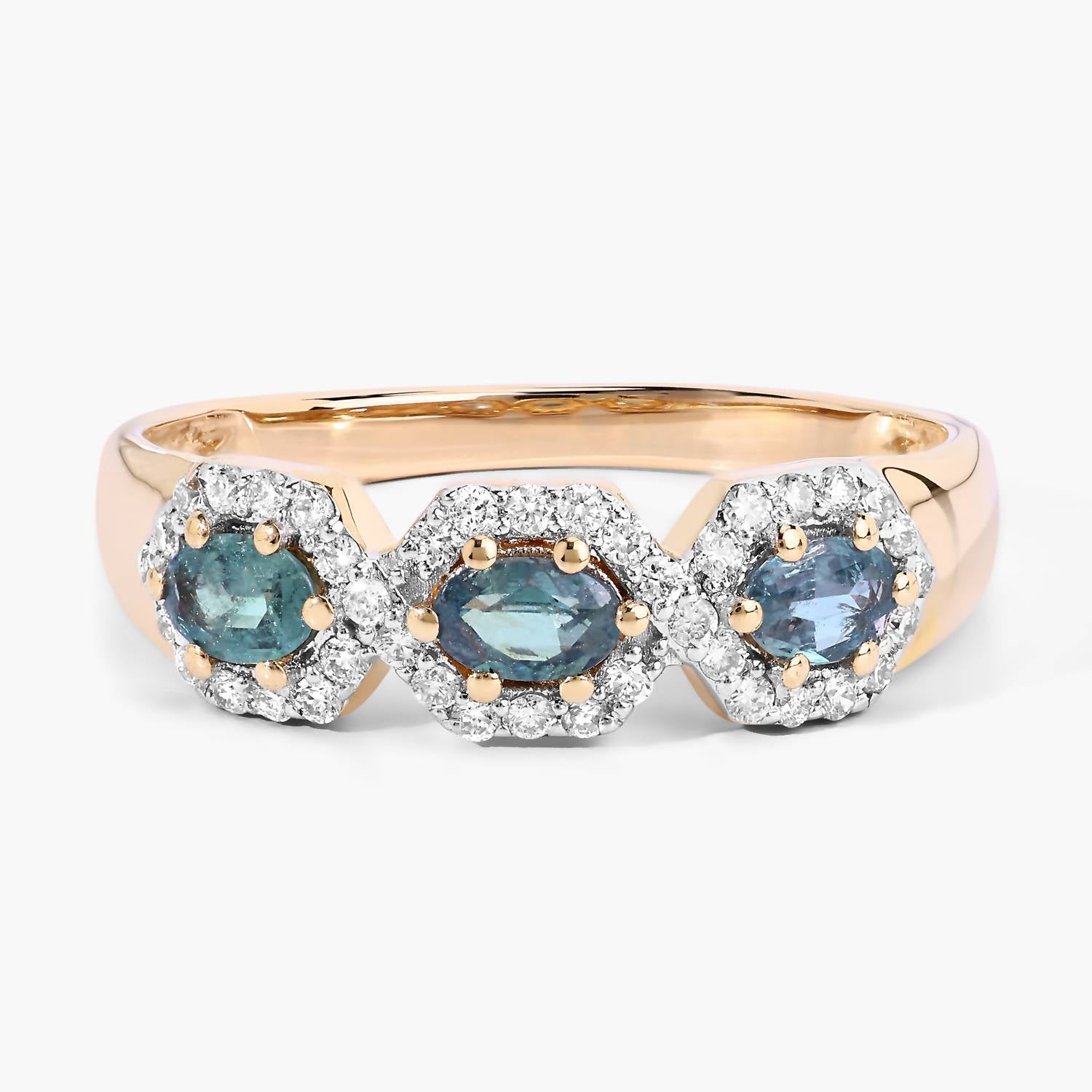 Diana M Jewels - Women's Oval Natural Alexandrite Fashion Ring (0.60 Ct) - Delicate