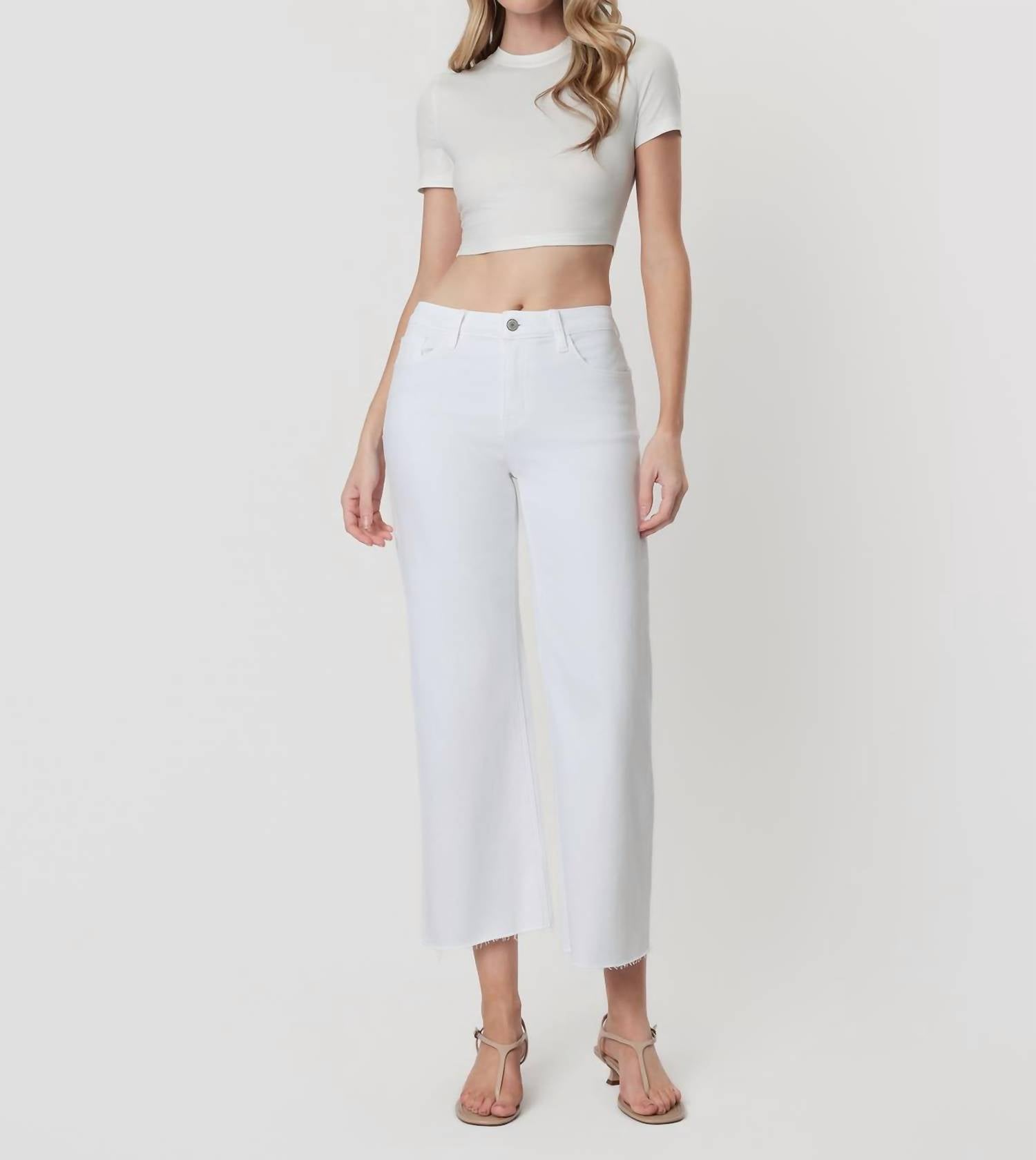 VERVET BY FLYING MONKEY Olivia Jeans in white - women's pants