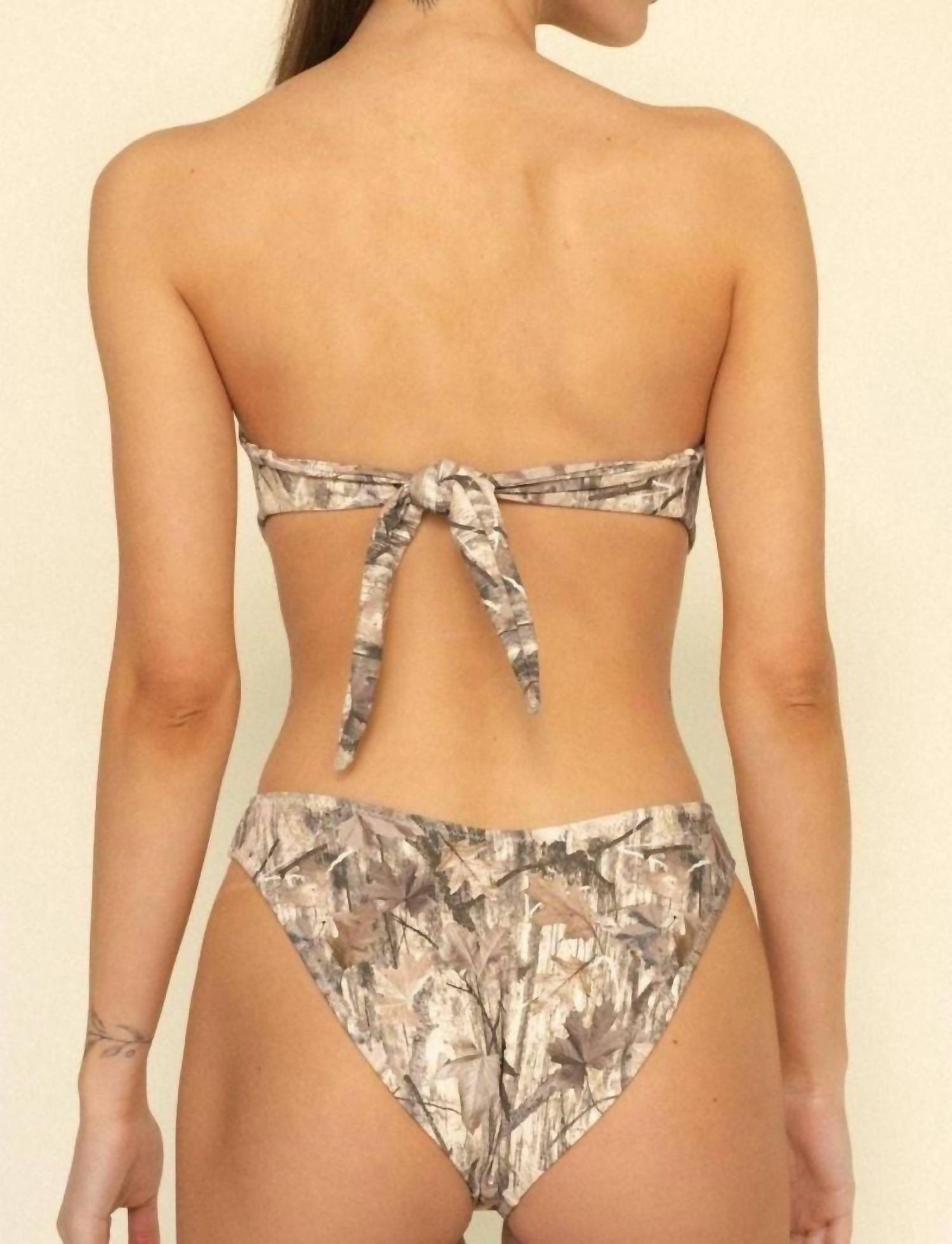 Montce - Added Coverage Lulu Zig-zag Stitch Bikini Bottom