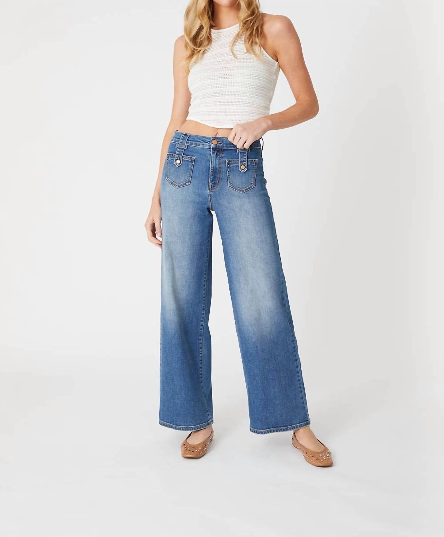 Level99 - Tribecca Sailor Wide Leg Jeans