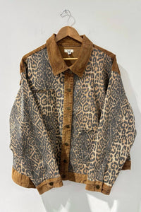 Easel - Women's Animal Print Twill Jacket