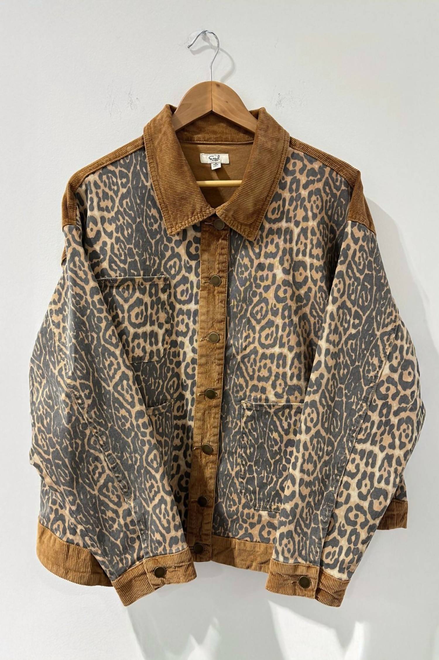 Easel - Women's Animal Print Twill Jacket