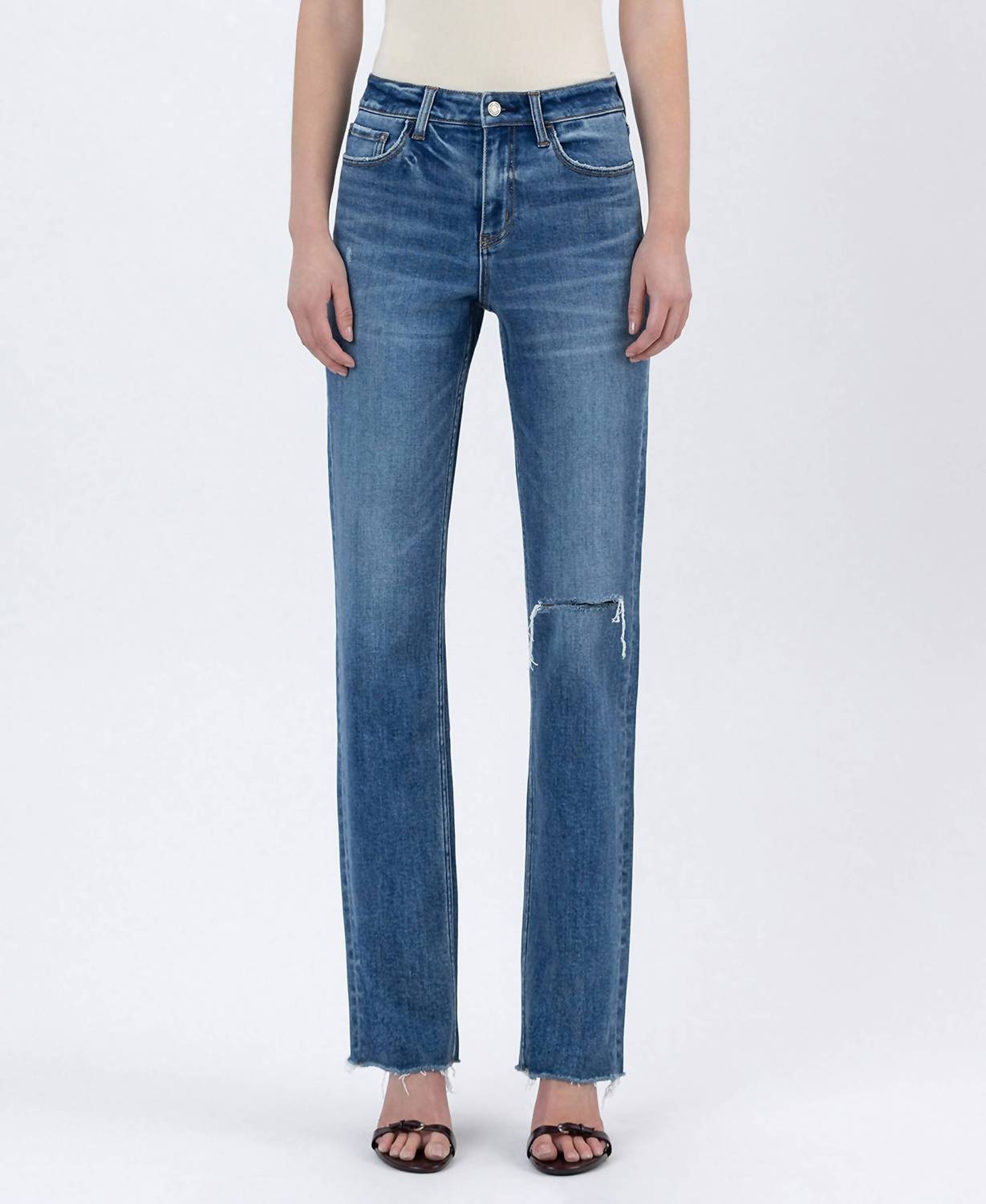 Vervet By Flying Monkey - Paris High Rise Straight Leg Jeans