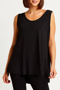 Planet By Lauren G. - Matte Jersey Shirtail Tank