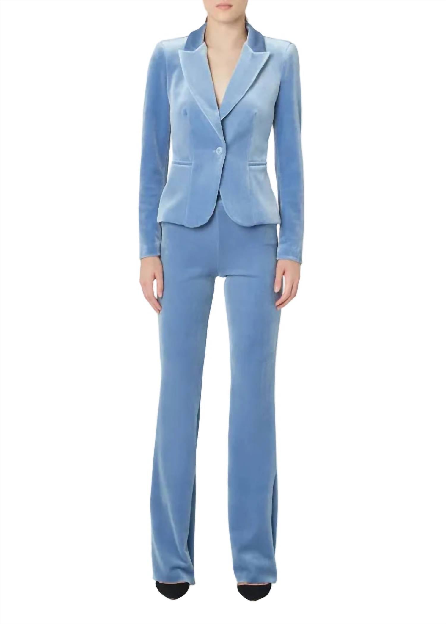 Chiara Boni - Venusette High Waisted Velvet Pants