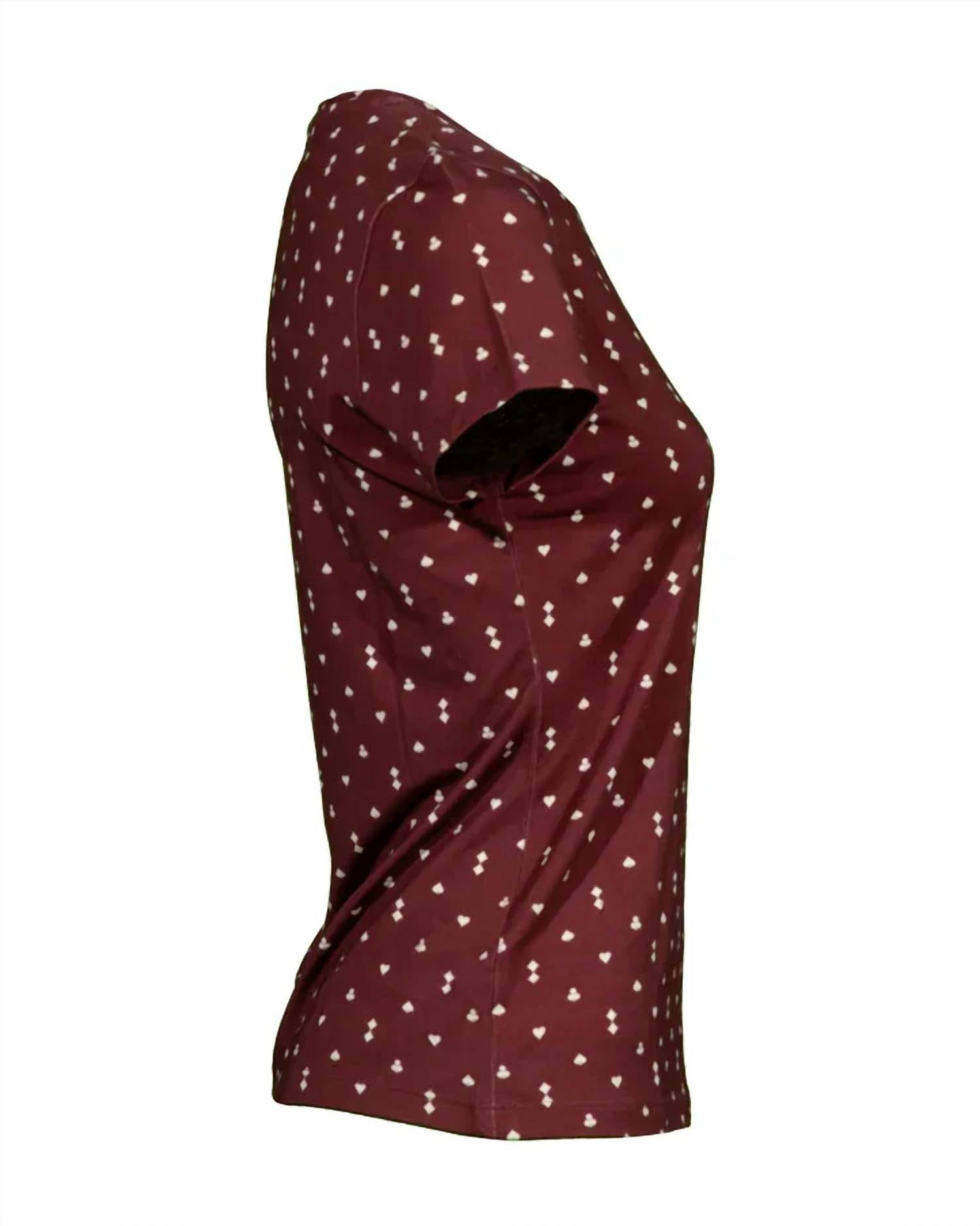 L'Agence - Women's Ressi Playing Card Crew Shirt