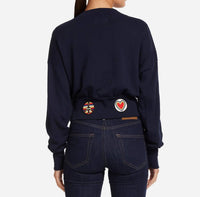 Lauren Moshi - Camas Hippie Peace Love Patches Cardigan