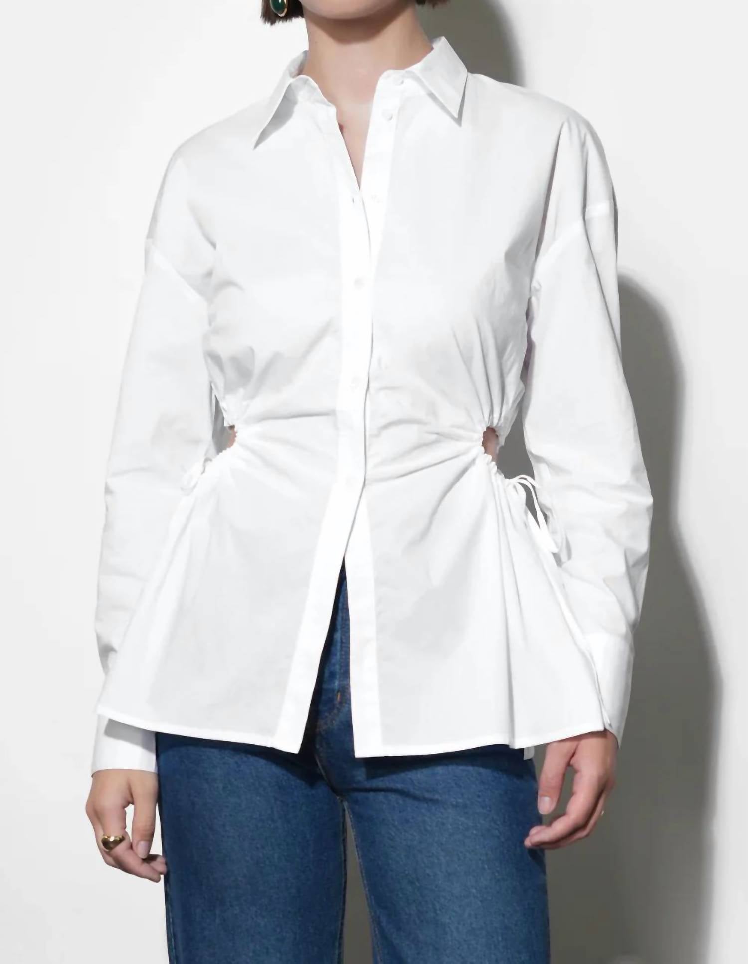 Greylin - Naira Drawstring Long Sleeve Shirt