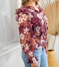 Hailey & Co - Women's Wanted To Stay Floral Blouse