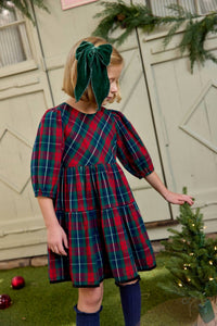 PINK CHICKEN Maribelle Dress in red tartan 1 - kids' dress