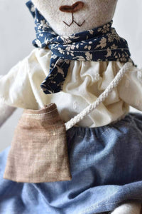 Woolgrass Farm - Ruthie The Rabbit With Chambray Skirt