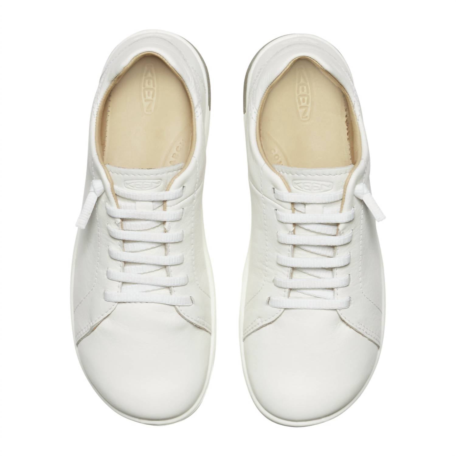 Keen Women's Knx Lace Sneaker in star white - women's sneaker - detail view