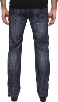 Rock & Roll Denim Men's Pistol Straight Toned V Jeans in dark wash - men's jeans - detail view