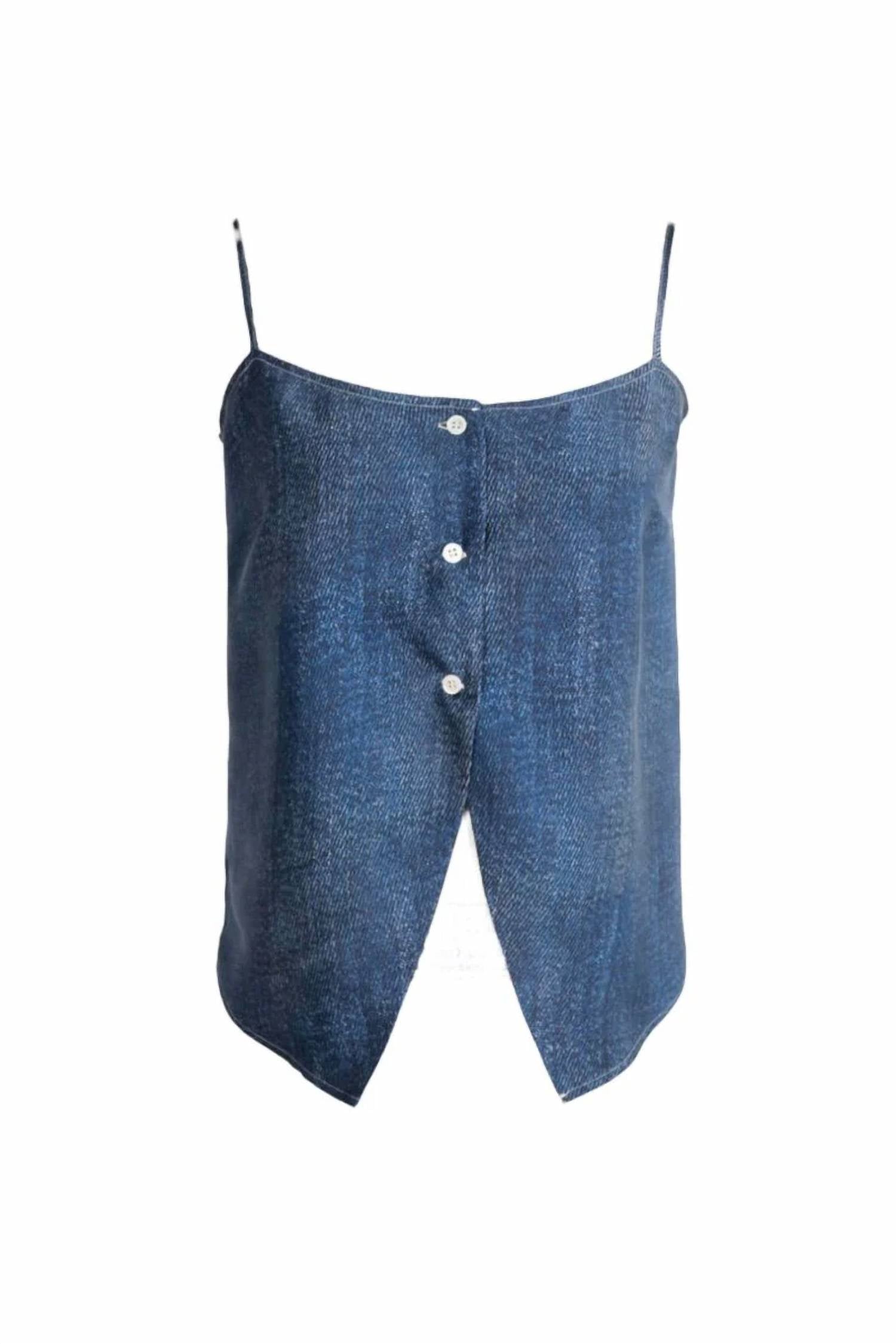 Anaphe - Cult Button Up Silk Camisole Top