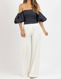 Olivaceous - Statement Sleeve Top