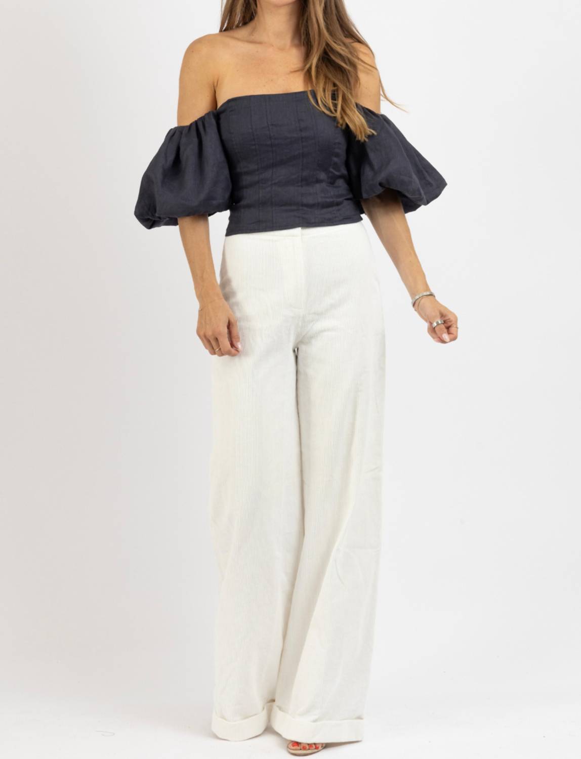 Olivaceous - Statement Sleeve Top