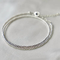 Katie Waltman Women's Jane Double Wrap Bracelet in silver - women's jewelry