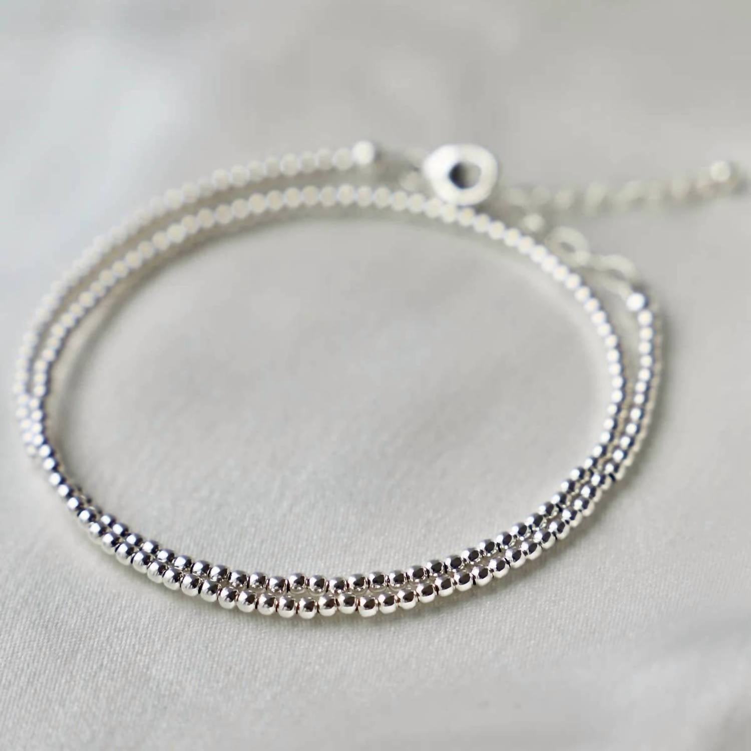 Katie Waltman Women's Jane Double Wrap Bracelet in silver - women's jewelry