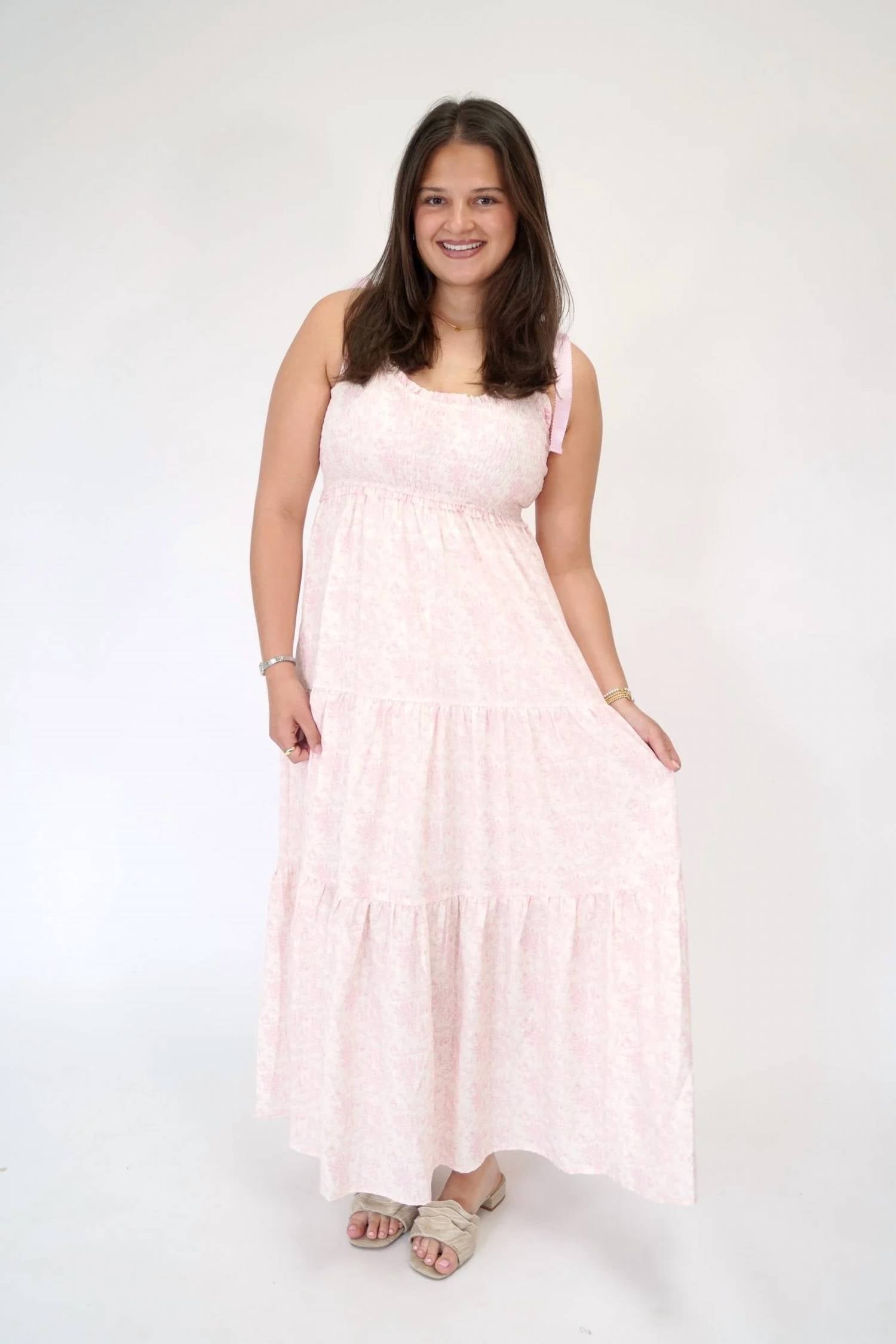 J.Nna - Floral Tiered Maxi Dress