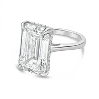 Diana M Jewels - Women's Emerald & Round Lab-Grown Diamond Fashion Ring (10.00 Ct) - Bold
