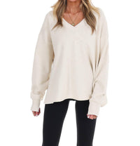 Hyfve - Urban Fade Oversized V-Neck Sweatshirt
