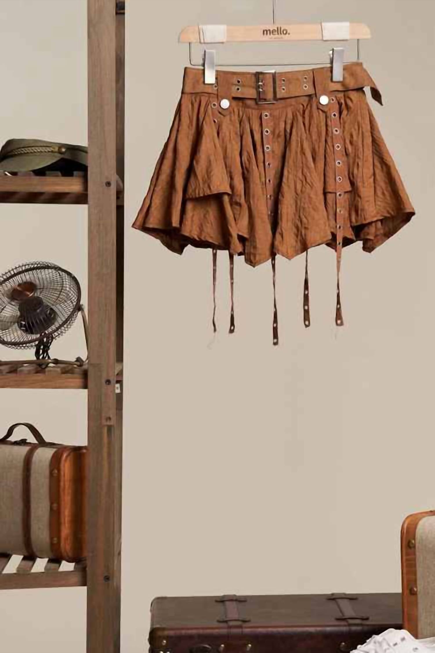 Mello Women's Micro Mini Skirt in brown - women's skirt