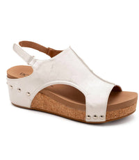 Corkys Footwear Women's Volta Ii Sandals in white metallic - women's sandal
