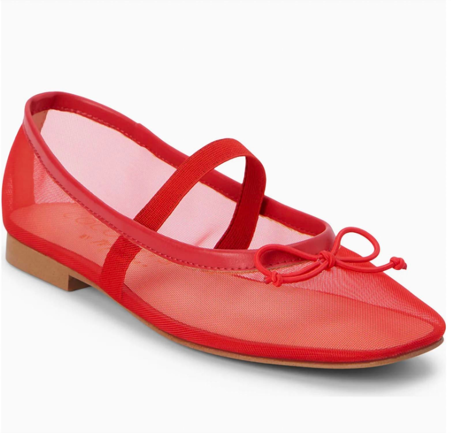 Matisse Women's Bronx Ballet Flat in cherry red - women's flats - alternate view