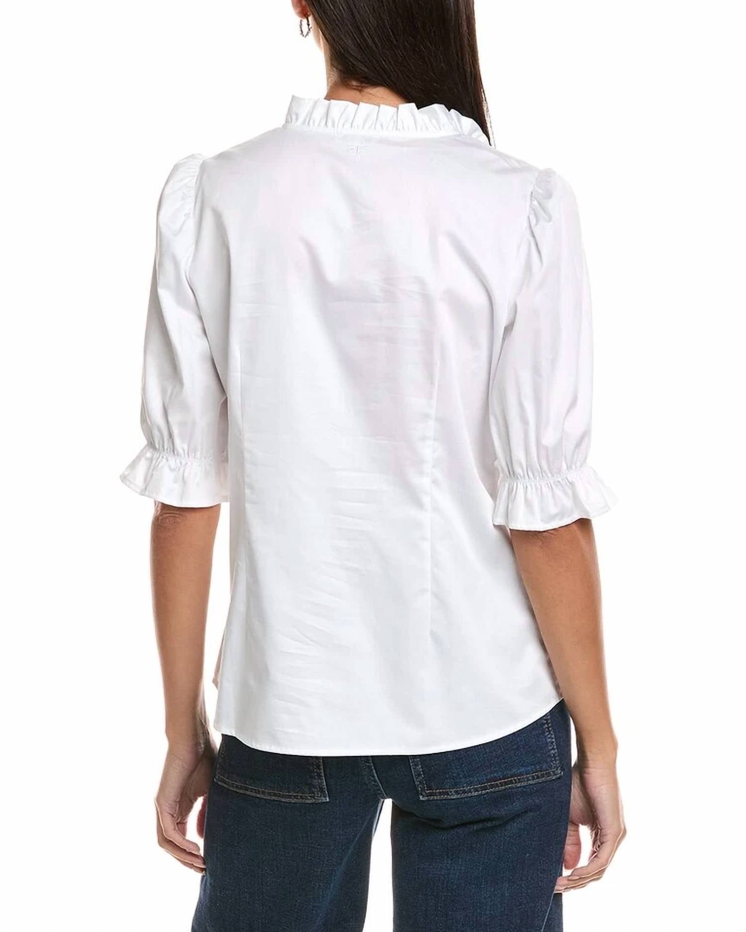 Tyler Boe - Gwen Cotton Ruffle 3/4 Sleeve Top