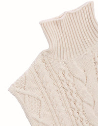 Re/Done - Women's Cable Turtleneck Sweater Vest