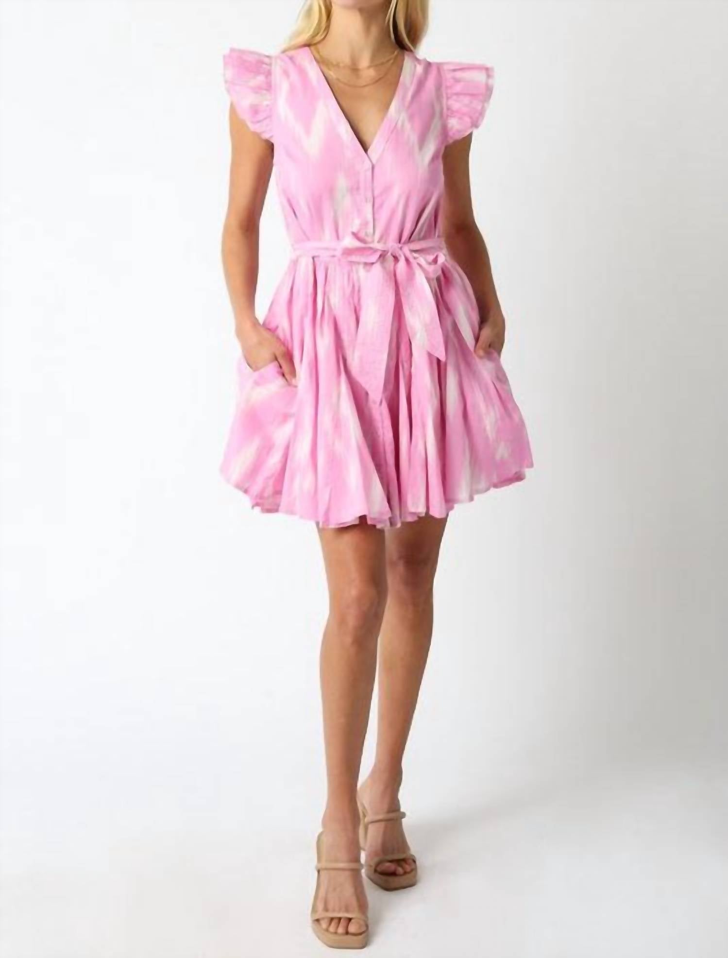 Olivaceous - Aurora Ruffle Sundress
