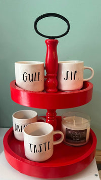 Heart & Home - Two Tiered Decorative Tray