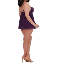 Dreamgirl - Molded Cup Babydoll Mini Dress