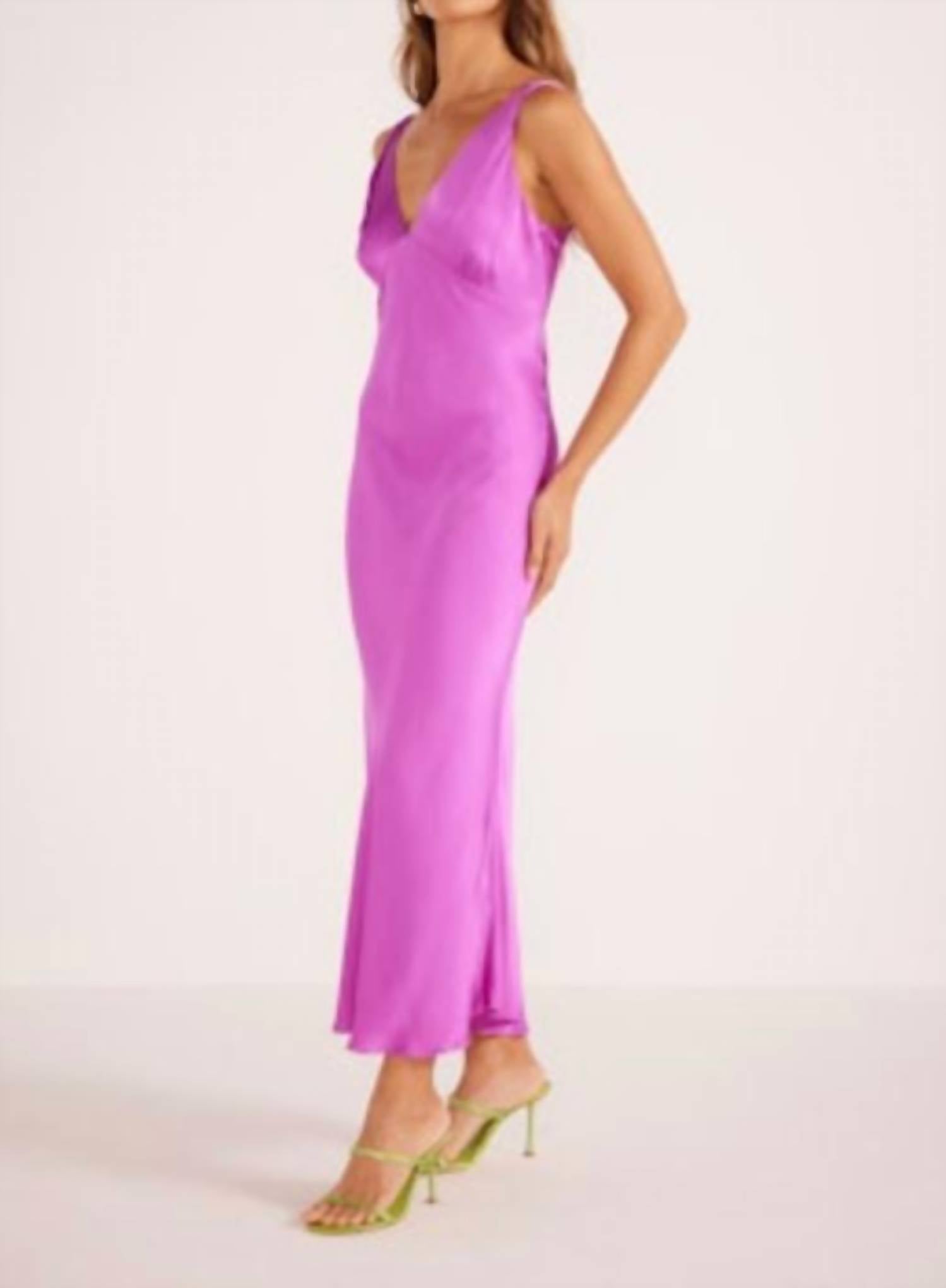 Minkpink - Gaia V-neck Slip Midi Dress