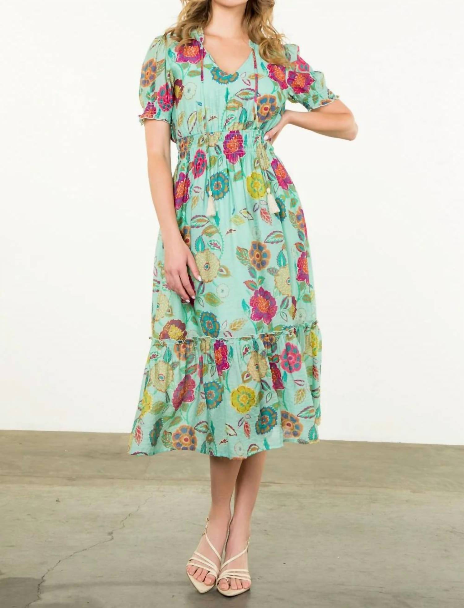 Thml - Floral Short Sleeve Dress
