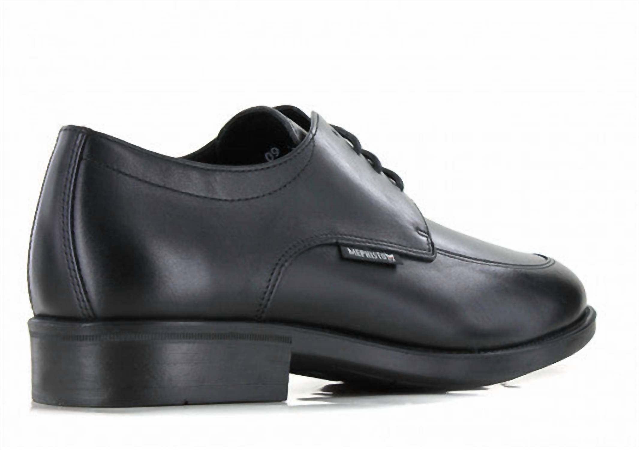 MEPHISTO Men's Carlo Derby Shoes in black carnaby - men's shoe - alternate view
