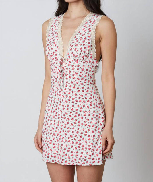 Cotton Candy - Floral Mini Slip Dress